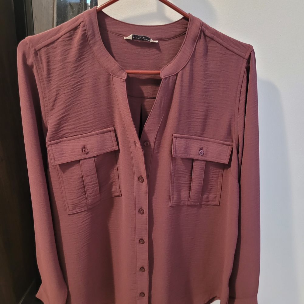 Denver Hayes Plum Button-Down Shirt